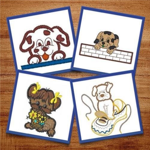 Puppy Embroidery Bundle – Cute Dog Designs