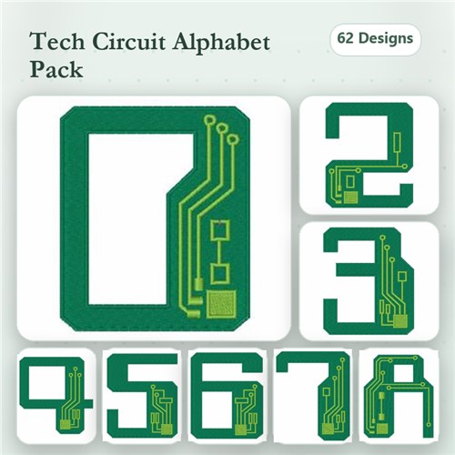 Computer Chip Font