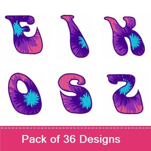Colorful Number Embroidery Designs Bundle – Vibrant 0 to 7 Effects (36 Designs)