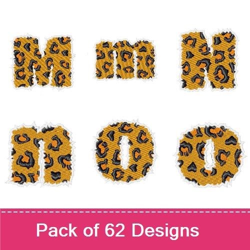 Leopard Print Font