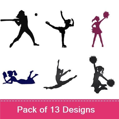 Girls Can Do Anything Silhouettes