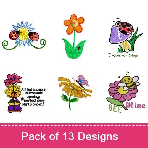 Plucky Flowers & Bugs
