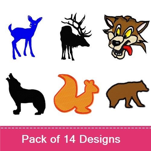 Woodland Animals Embroidery Bundle – Moose, Deer, Elk, Owl & More (14 Designs)