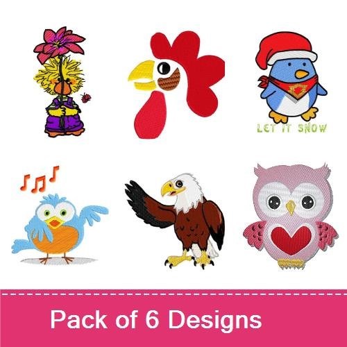 Adorable Cartoon Birds