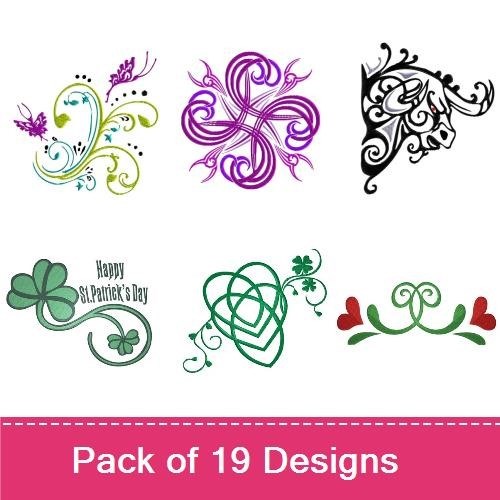 Elegant Swirls & Silhouettes Embroidery Bundle – Silhouette Couple, Floral Swirl, Abstract Swirl & More (19 Designs)