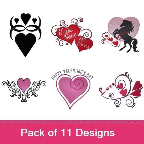 Fancy Valentine Hearts