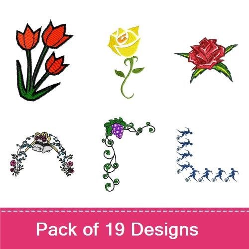 Beautiful Floral Borders