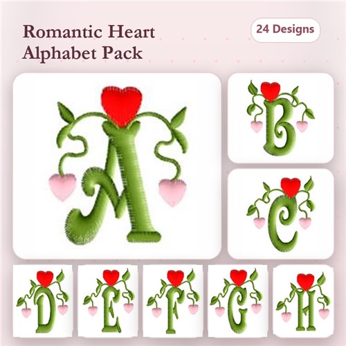 Monogram with Hearts