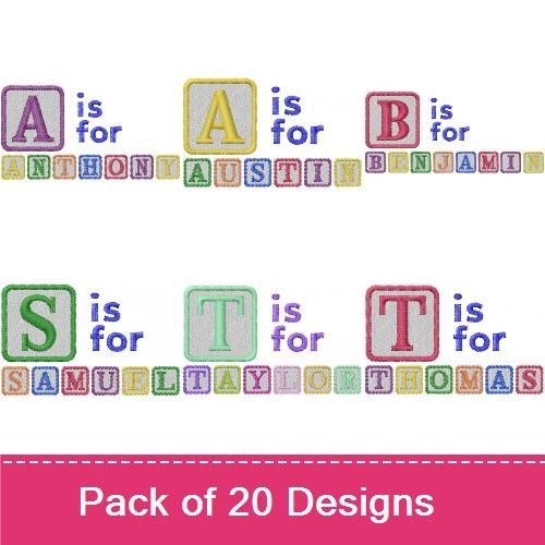 Boy Names on Blocks 2