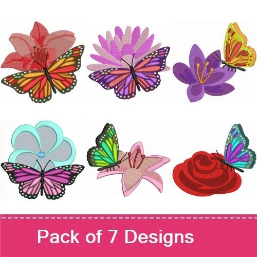 Flower and Butterflies
