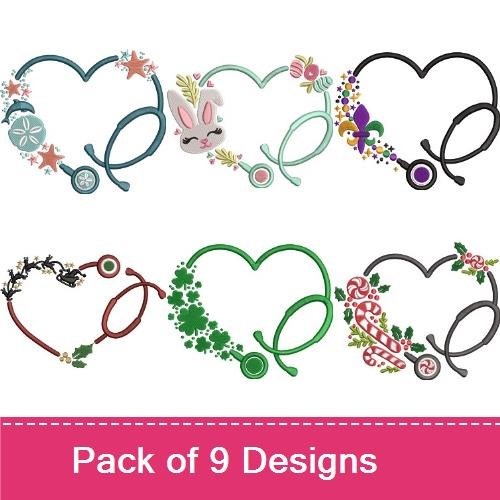 Stethoscope with Flowers
