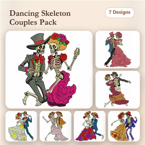 Skeleton Dancing Couple