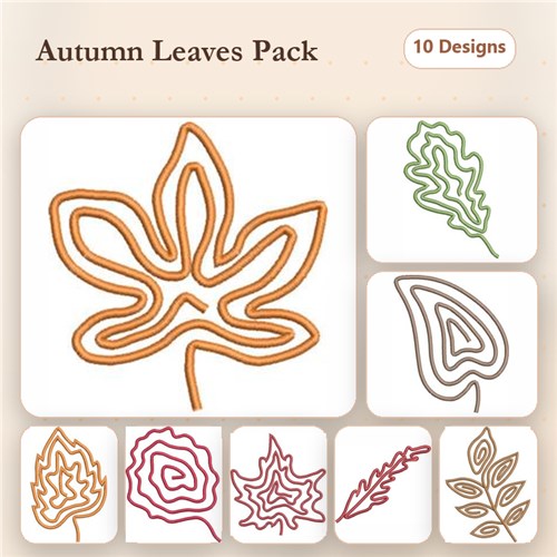 Autumn Leaf Doodle Pack