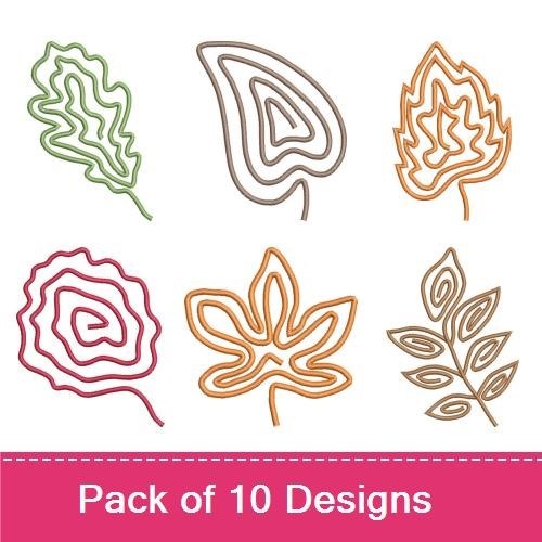 Autumn Leaf Doodle Pack