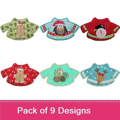 Ugly Christmas Sweaters Appliques