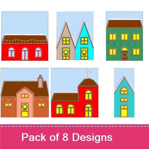 Christmas Village Table Runner