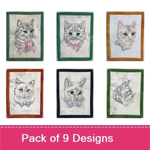 Elegant Cat Mug Rugs