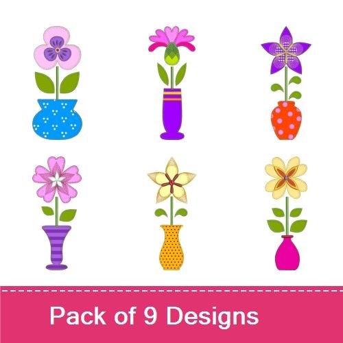 Floral Raw Edge Applique