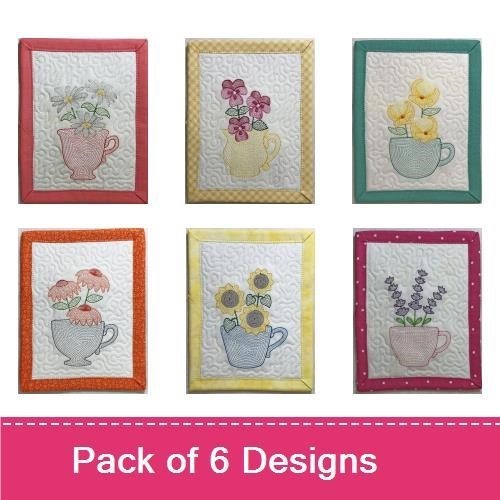 Light Bloom Mug Rug