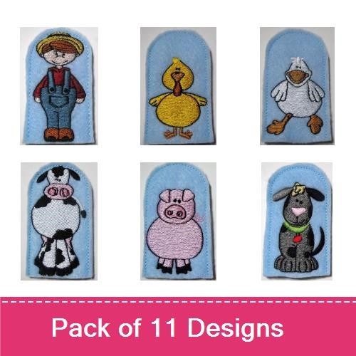 Farm Animal Embroidery Bundle – Cute Characters (11 Designs)