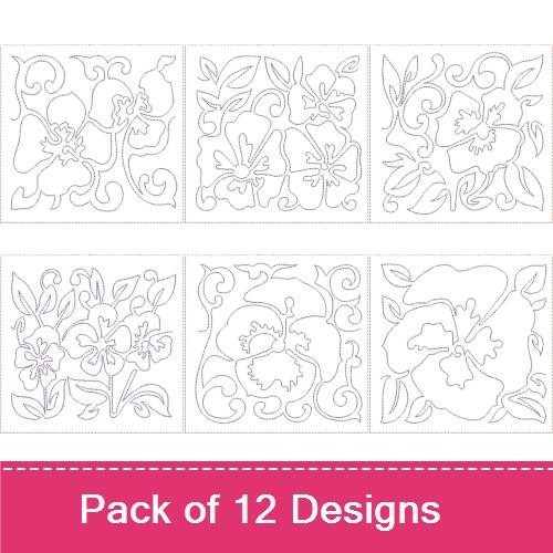 ITH Pansey Quilt Blocks