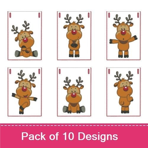 Whimscal Rudolph Pocket Banner