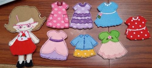 Small Felt Paper Dolls