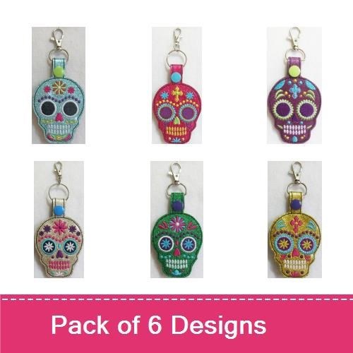 ITH Sugar Skull Key Fobs