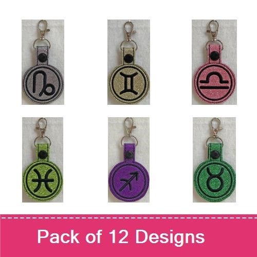 Zodiac Key Fobs Pack