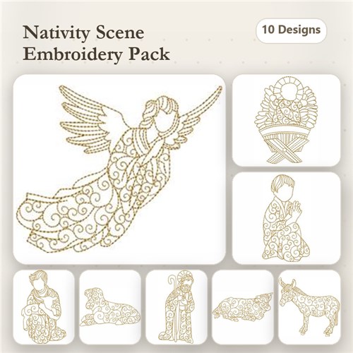 Goldwork Nativity