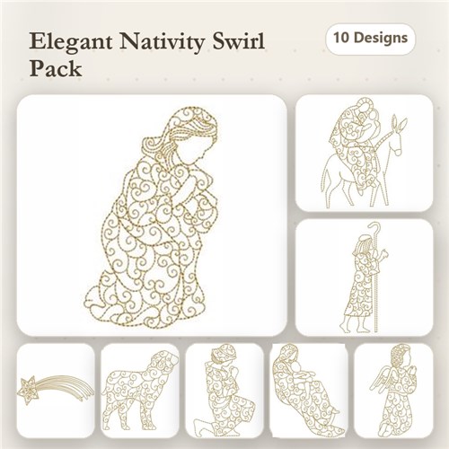 Goldwork Nativity