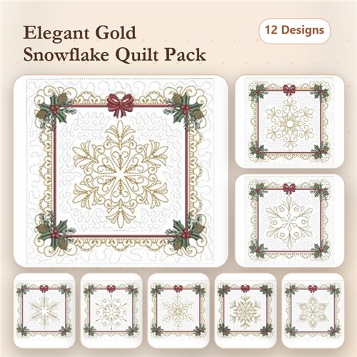 ITH Snowflake Quilt Blocks