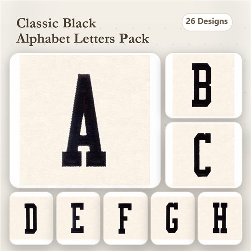 3" Applique Letters