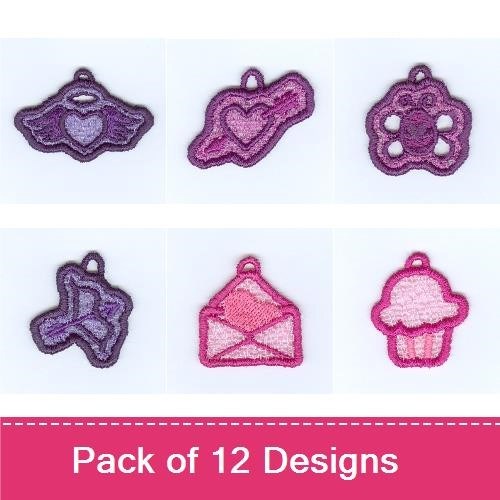Lace Valentine Charms