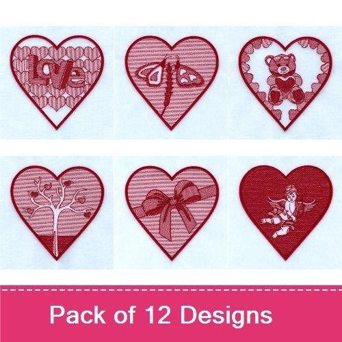 Toile Valentine Hearts Design Pack