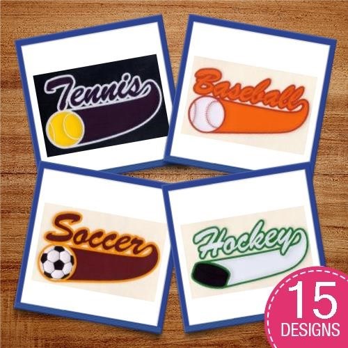 Sports Multi Color Applique