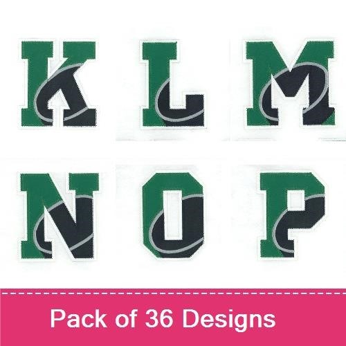 Hockey Applique Alphabet