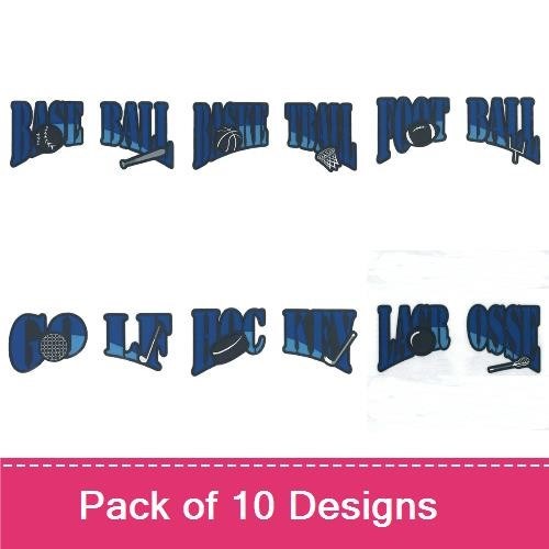 Split Front Sports Applique