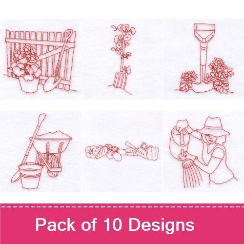 Garden Redwork