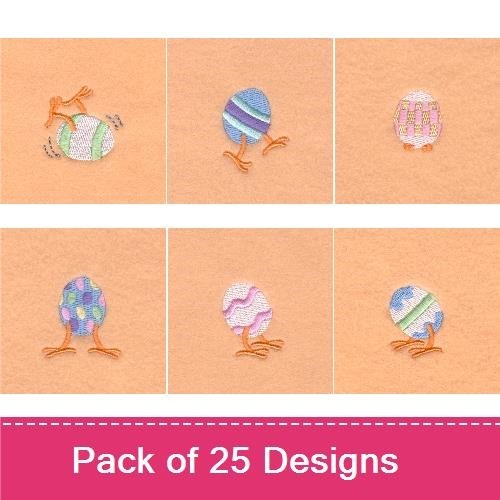 Colorful Egg Embroidery Bundle – Festive Easter Designs (25 Designs)
