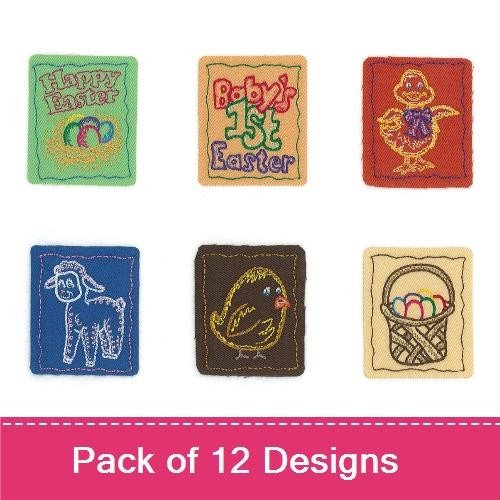 Applique Easter Embroidery Bundle – Happy Easter Sign, Baby's 1st Easter Sign, Easter Bunny & More (12 Designs)