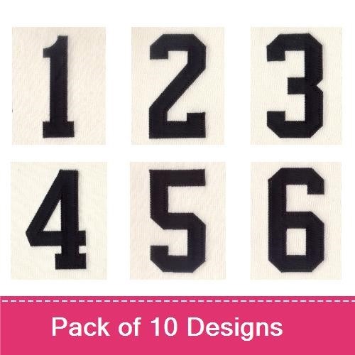 Applique Numbers