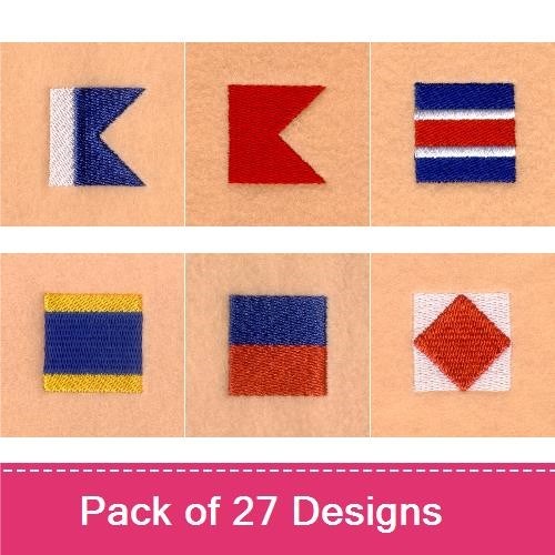 Nautical Flag Alphabet Large