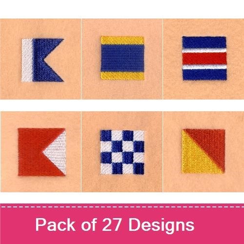 Small Nautical Flag Alphabet