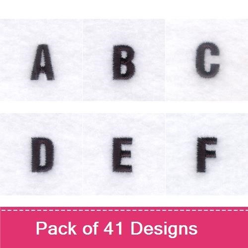 Condensed Block Font