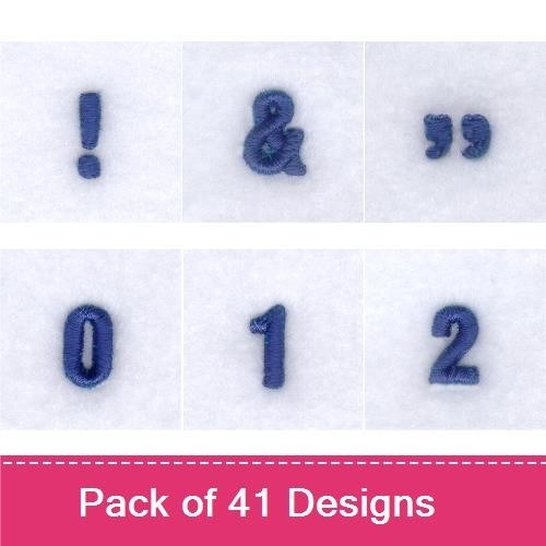 Condensed Block Font Puff