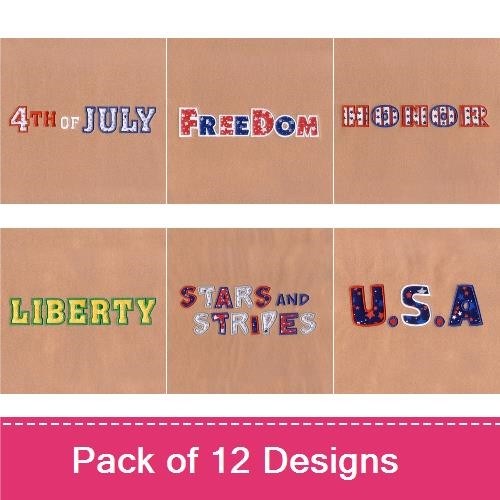 Fourth of July Spirit Applique
