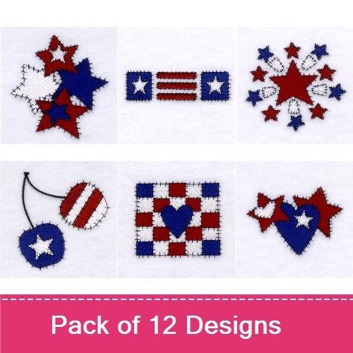 Patriotic Country Stitches