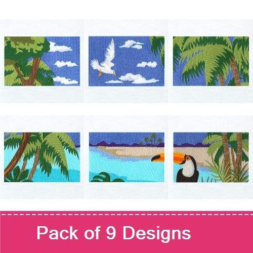 Tropical Beach Scene