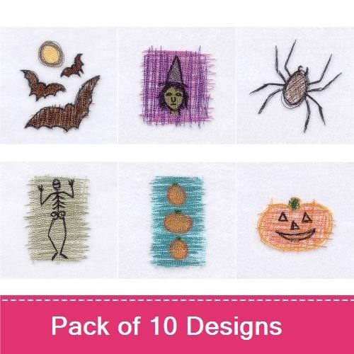 Sketched Halloween Design Pack